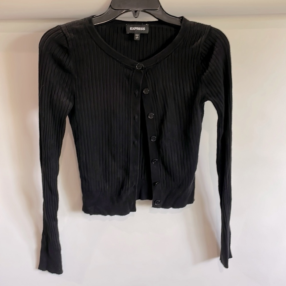 Express ribbed cardigan size small